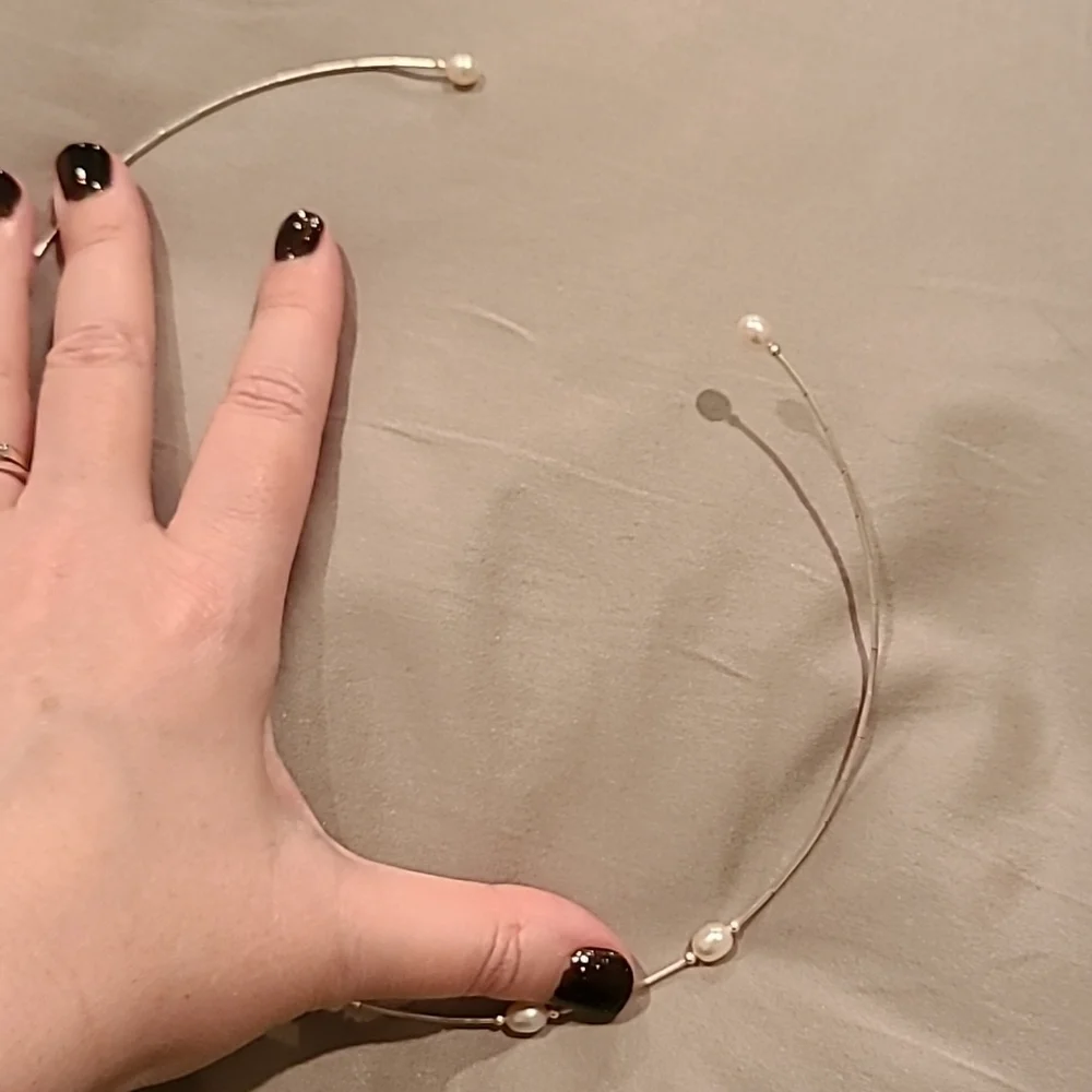 Pearl sterling silver choker necklace - Picture 5 of 5